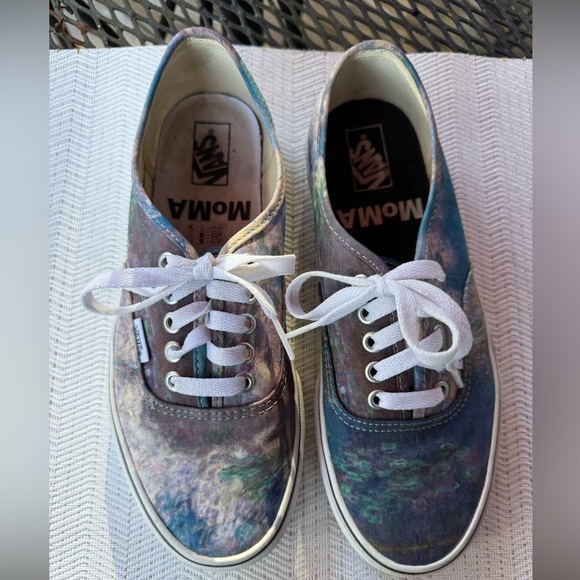Vans MOMA Claude Monet Canvas Sneakers with White Laces - Picture 1 of 8